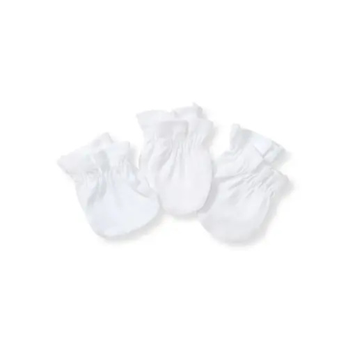 Organic Cotton Baby Mittens 3 Pack -Cloud