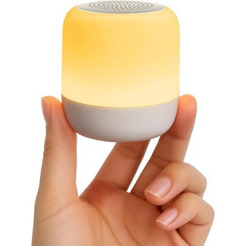 Babelio Pocket Glow White Noise Machine for Travel, 9-Color Light