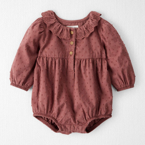 Mojave Red Baby Girl Organic Cotton Prairie Bubble | Carter’s Oshkosh Canada