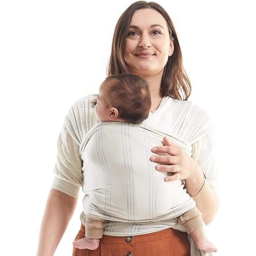 Serenity Riviera Stretchy Baby Wrap - Newborn to Toddler (7-35 lbs) - Hands-Free Carrier Sling