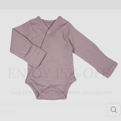Lavender | Organic Kimono Bodysuit – L'ovedbaby
