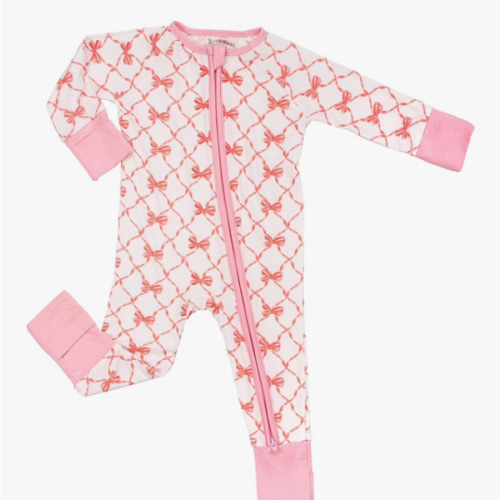 LollyBanks Baby Pajamas, 2-Way Zipper Romper, 95% Viscose Made from Bamboo and 5% Spandex, Baby Sleepers