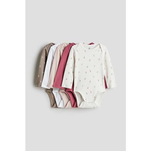 5-pack Long-sleeved Bodysuits