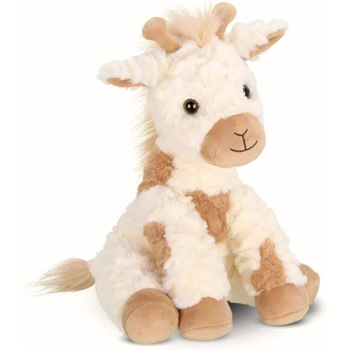 Bearington Lofty Giraffe Stuffed Animal Plush Toy - 11" Soft and Cuddly Plush Giraffe with Floppy Limbs and Furry Body - Jungle Animal Plushie, Nursery Decor for Kids and Toddlers
