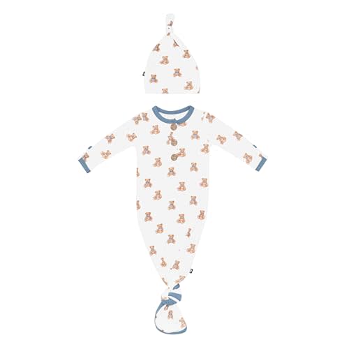KYTE BABY Knotted Gown with Hat Set