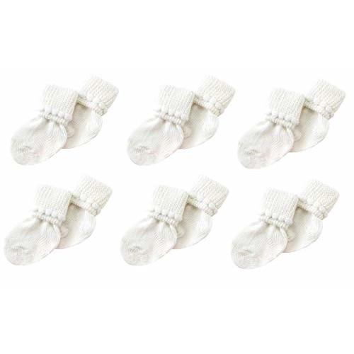 Nurses Choice 6 Pack Cotton Unisex Baby Socks (3-6 Months)