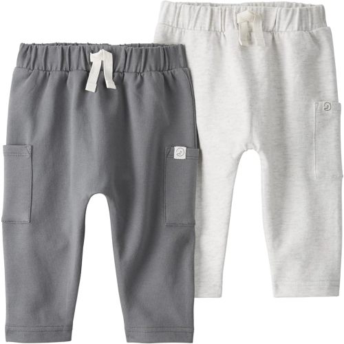 Little Planet by Carter's Unisex-Baby 2-Pack Pants Made with Organic Cotton