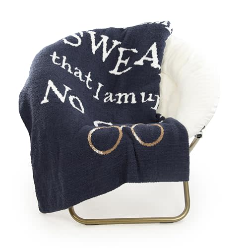 Jay Franco Plush Throw Blanket – Soft & Fuzzy 50x60 Inch Throw for Couch or Bed – Cozy Home Décor for Living Room & Bedroom, Dark Blue - Harry Potter