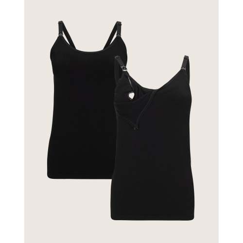 Sublime® Bamboo Pumping Camisole Two-Pack | Black - Kindred Bravely