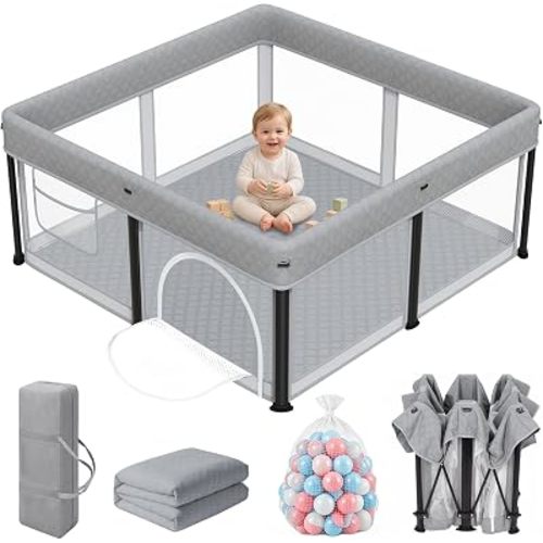 Taleco Gear Foldable Baby Play Pen with Mat