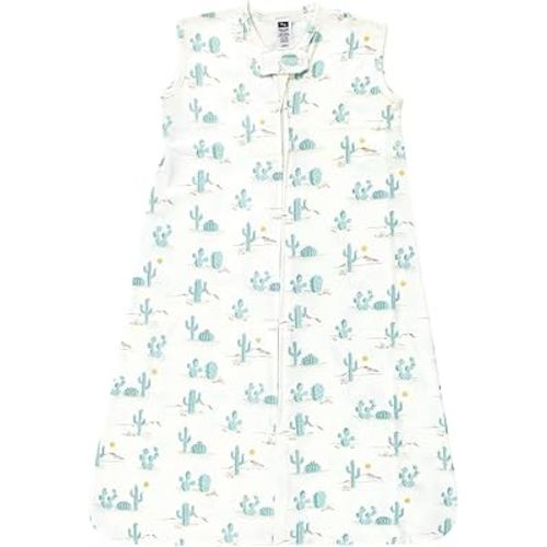 Hudson Baby Unisex Baby Cotton Sleeveless Wearable Sleeping Bag, Sack, Blanket, Desert Cactus, 0-6 Months