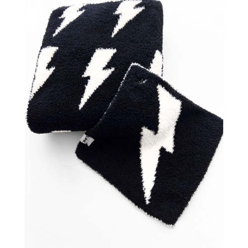Lightning Bolt Plush Lovey | Black