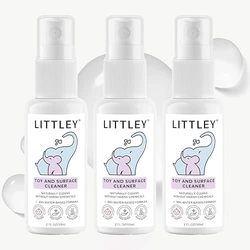 Littley Toy & Surface Cleaner | 3 Pack | Alcohol-Free HOCl Spray | 2 oz