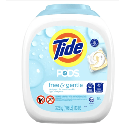 Tide Pods Laundry Detergent Pods, Free & Gentle, 152-count
