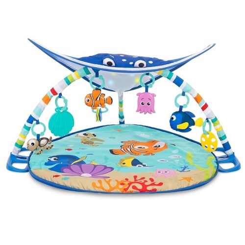 Bright Starts Disney Baby Finding Nemo Mr. Ray Ocean Lights & Music Gym, Ages Newborn +