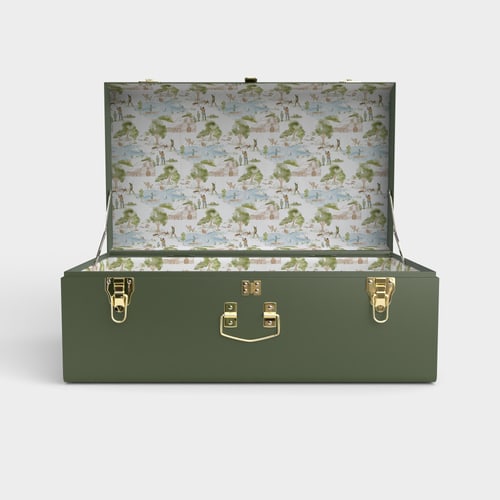 Grand Trunk - Green - Heritage Hunt / Embroidery