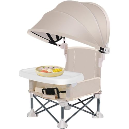Portable Baby Seat Travel Chair, Foldable Baby High Chairs, Babies Travel Highchair With Tray And Canopy, Toddler Dining Seat, Feeding Chairs