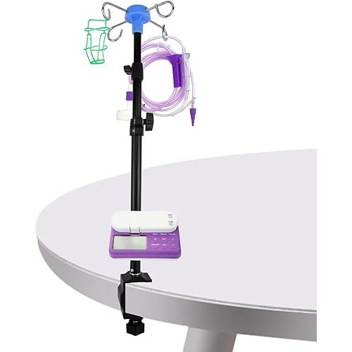 Feeding Tube Holder Feeding Tube Supplies,Hands-Free Feeding Tube Stand Enteral Feeding Telescopic Portable IV Pole, Feeding Pump Rack for Gravity Syringes Feeding Pump Feeding or Infusions