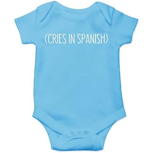 CBTwear Cries in Spanish - Baby Clothes - Funny Newborn Bodysuit Outfits for Boys and Girls