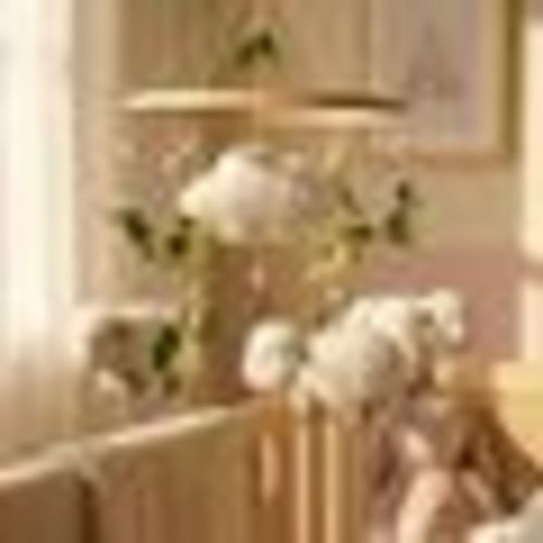 Sheep Baby Crib Mobile, Handmade Nursery Mobile, Wooden Baby Mobile