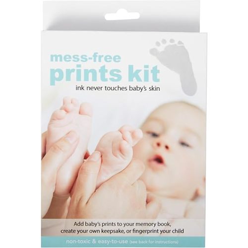 C.R. Gibson Mess Free Ink Pad for Baby Handprints and Footprints, 3.125" x 5", Multicolor
