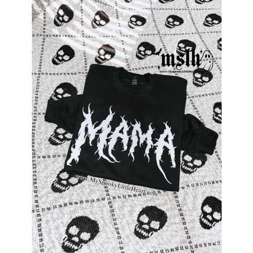 Metal Mama, Spooky Mom Shirt, Alternative Mom Sweatshirt, Gothic Mama, Spooky Mom Hoodie, Mother's Day Gift, ALT Mom, Gift for Gothic Mom