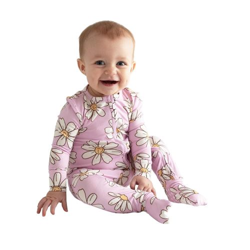 Posh Peanut Convertible Baby Sleepers - Girls Footless Baby Pajamas with 2 Way Zipper for Easy Diaper Changes