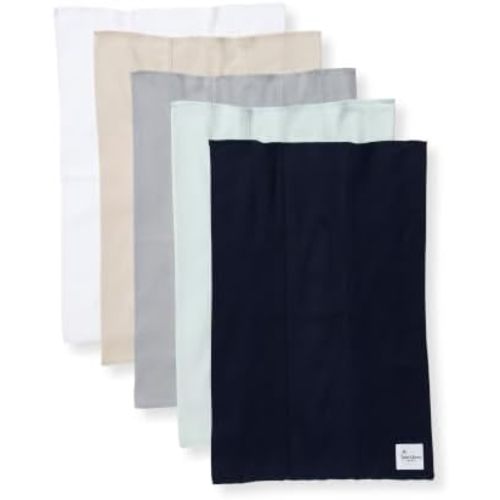 Burt's Bees Baby 100% Organic Cotton Burp Cloths, 17x11.75 in, 5-Pack
