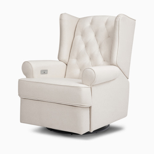 Namesake Harbour Electronic Recliner & Swivel Glider - Performance Cream Eco Weave