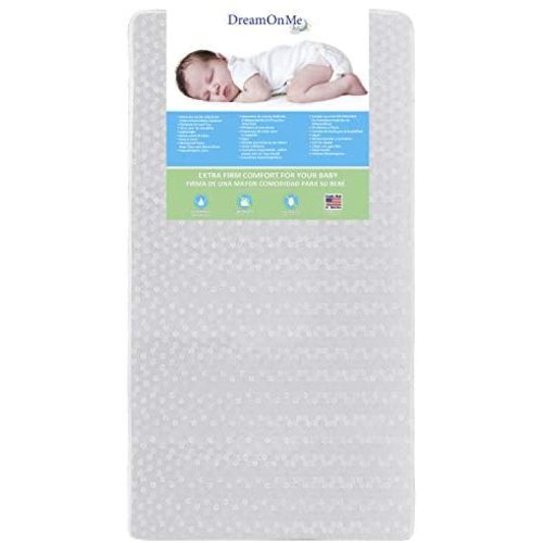 Dream On Me, Orthopedic Firm Foam Standard Crib Mattress, White, Full (5E5WL)