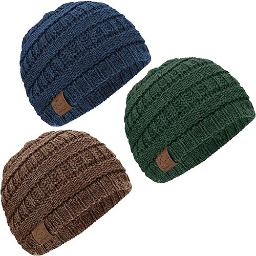 KeaBabies 3-Pack Baby Beanies for Boys, Girls - Soft, Cute Baby Winter Hats 0-6 Months, Stretchy Knit, Warm Toddler Winter Hat, Newborn, Infant, Toddler Beanie for Babies Girl, Boy (Icelandic, S)