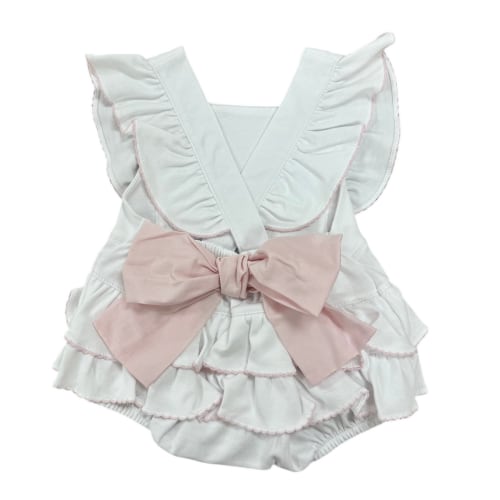 Bow Ruffle Romper - Baby Girl Outfit – Caprilina
