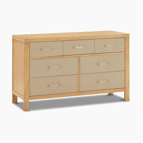Namesake Eloise 7-Drawer Assembled Dresser - Honey And Performance Sand Eco-Weave