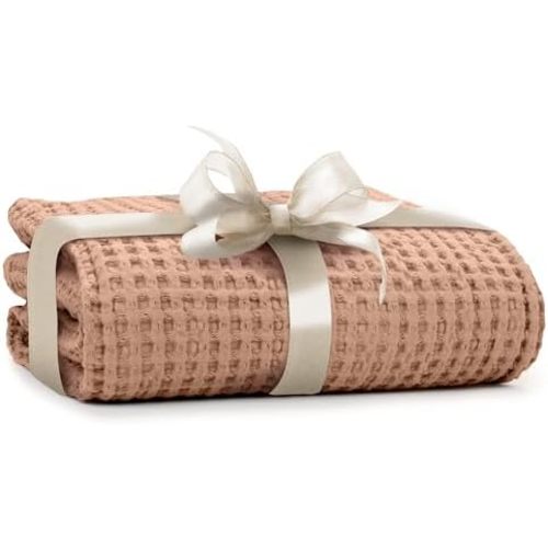 Simka Rose 100% Cotton Waffle Baby Blanket