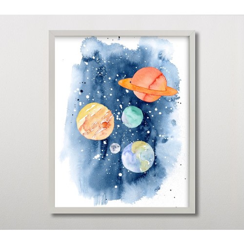 Minted® Planetary Adventure Wall Art by Katrina Pete