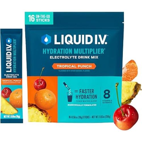 Liquid I.V. Hydration Electrolytes, Tropical Punch, 16 Count