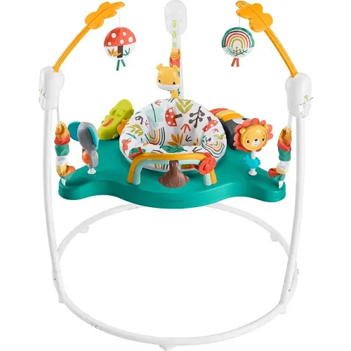 Fisher-Price Baby Bouncer Whimsical Forest Jumperoo Activity Center With Music And Lights