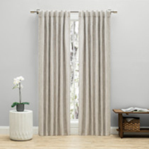 Ricardo Trading Haven Blackout Linen Double Wide Patio Panel - Oatmeal, 104"W X 84"L