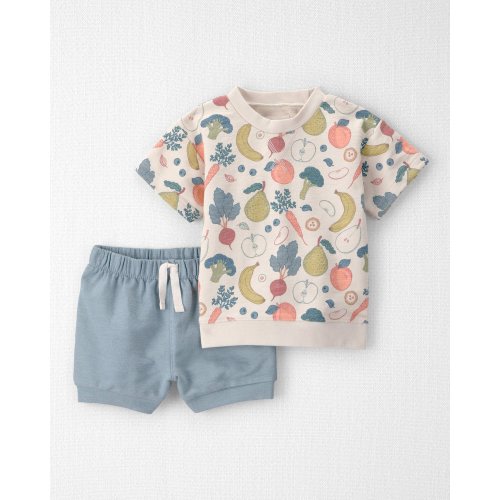 Toddler Organic Cotton Set in Veggie Fruit Print - Little Planet | Carter's