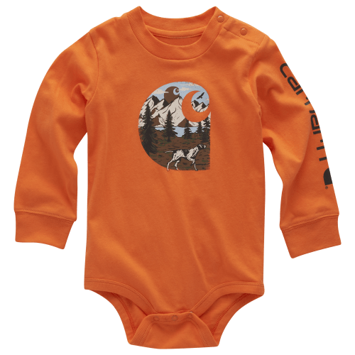 Carhartt Dog C Logo Long-Sleeve Bodysuit for Baby Boys