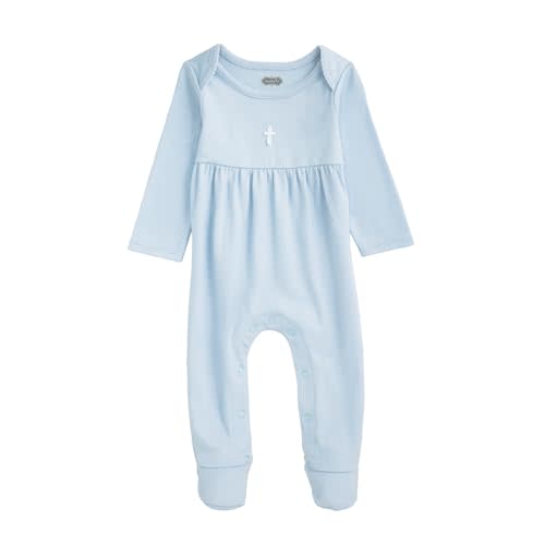 Mud Pie Baby Sleeper with Crochet Cross