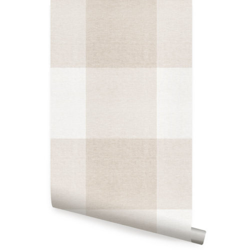 Gracie Oaks Marquett Checkered Peel and Stick Wallpaper Panel & Reviews | Wayfair