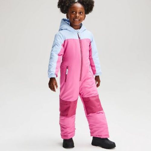 Toddler Girls' Colorblock Snowsuit - Cat & Jack™ Pink/Blue 5T