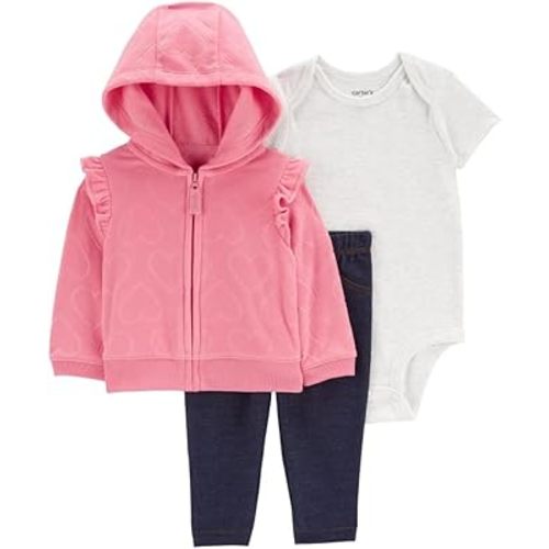 Carter's baby-girls 3-piece Layette Set