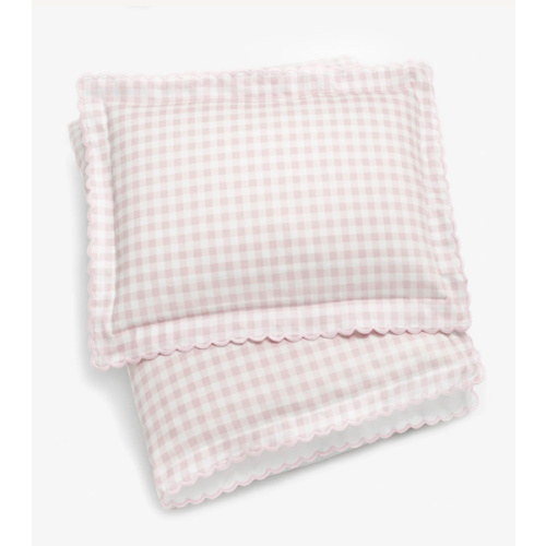 Picnic Gingham Toddler Duvet - Pink