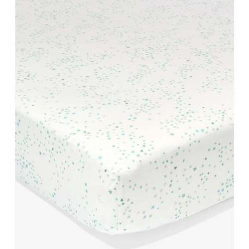 Crib Sheet, Seafoam Star - Oso & Me | Maisonette