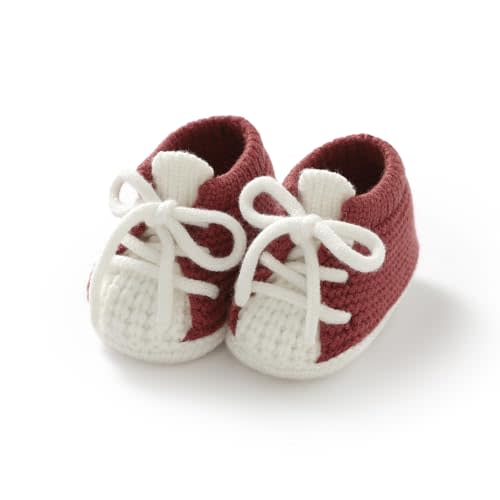 DovFanny Baby Booties Newborn Baby First Shoes Cozy Warm Knit Soft Booties for Toddler Infant Boy Girl
