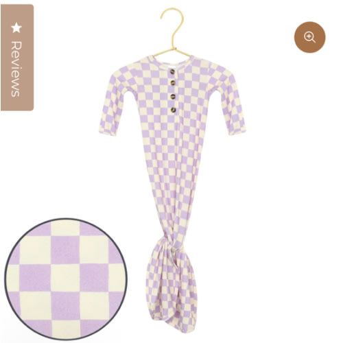 Violet Knotted Gown