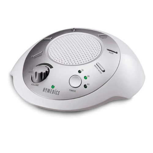 HoMedics SS-2000G/F-AMZ Sound Spa Relaxation Machine with 6 Nature Sounds, Silver