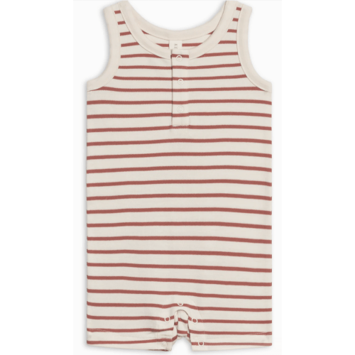 Nile Romper - red stripes